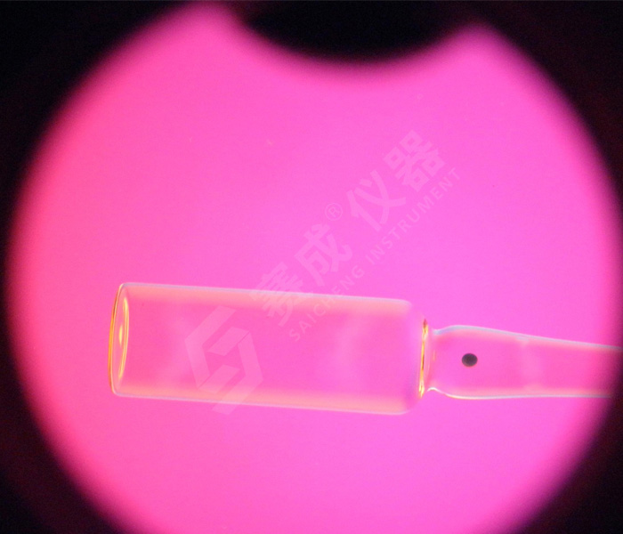 玻璃輸液瓶（píng）內應力測試原理示意圖